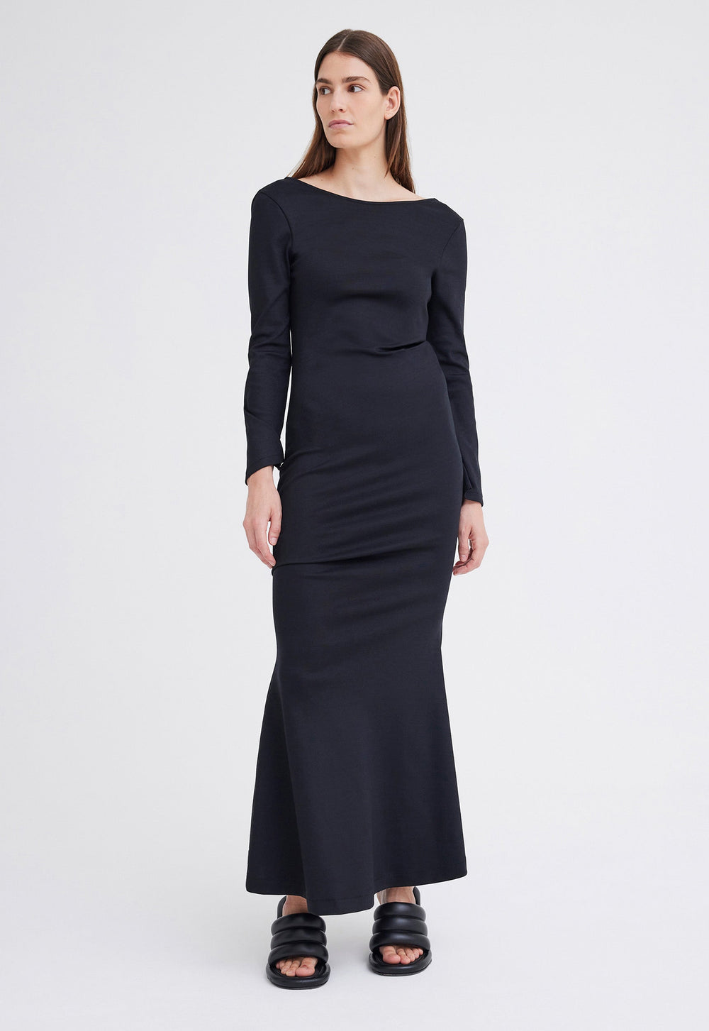 Jac+Jack Flux Wool Maxi Dress - Black